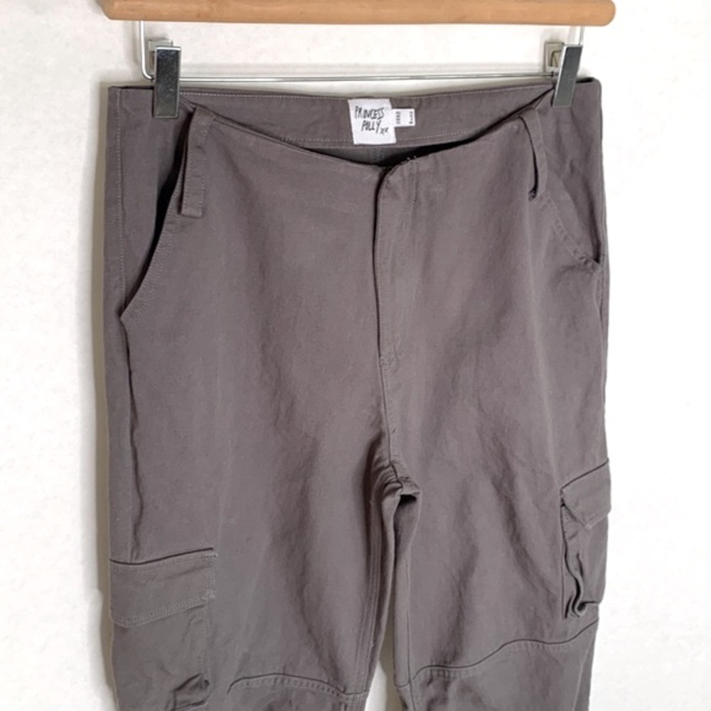 Princess Polly Baggy Cargo Pants Womens Size 8 Wileman Wide Leg Cinch Hem Y2K - Picture 4 of 15